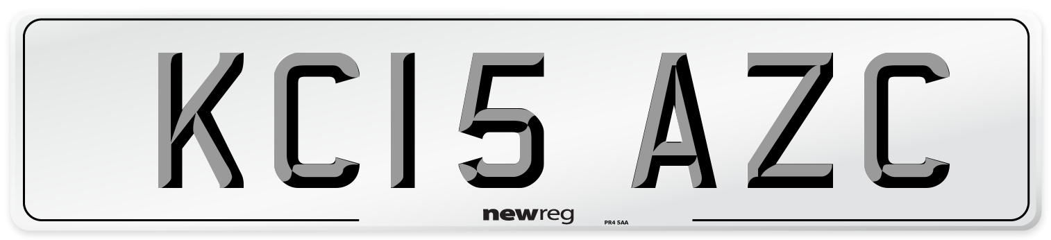 KC15 AZC Number Plate from New Reg